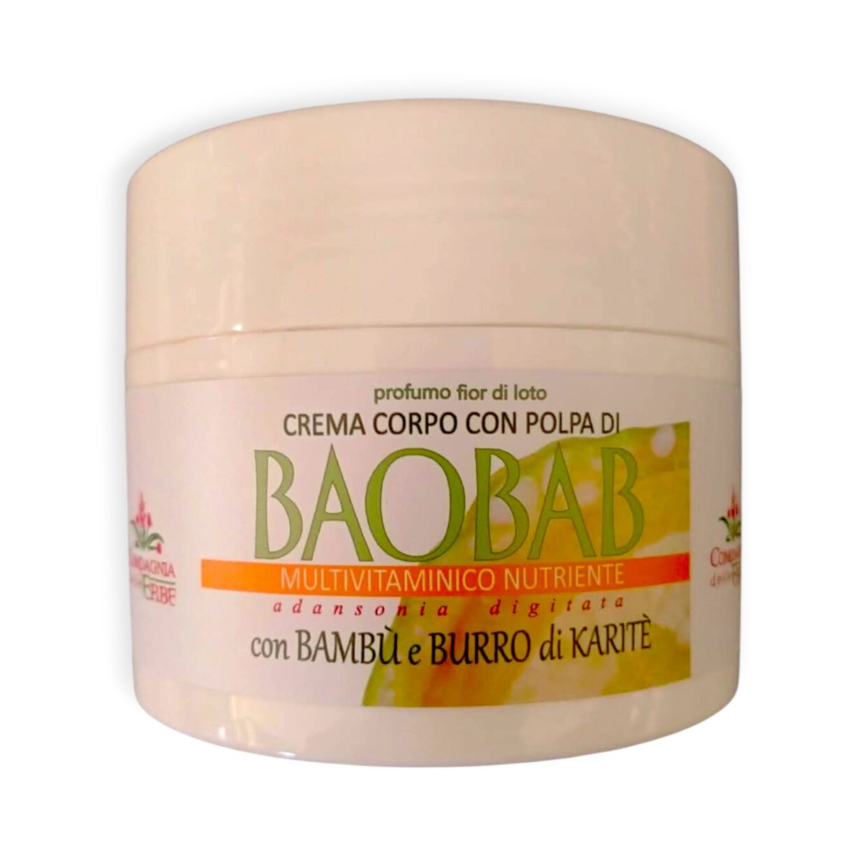 Crema corpo al baobab 200 ml – packaging frontale